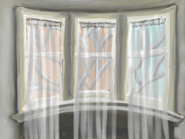 Curtains painting