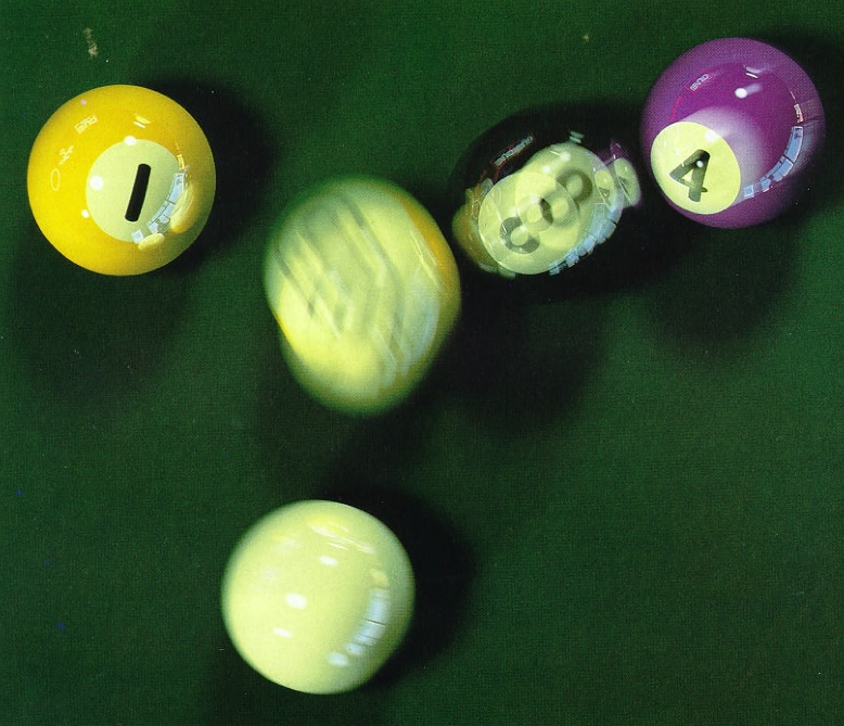 Billiards rendering from distribution ray tracing paper