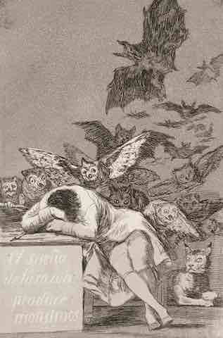 Goya etching