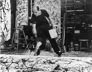 Photo of Pollock painting