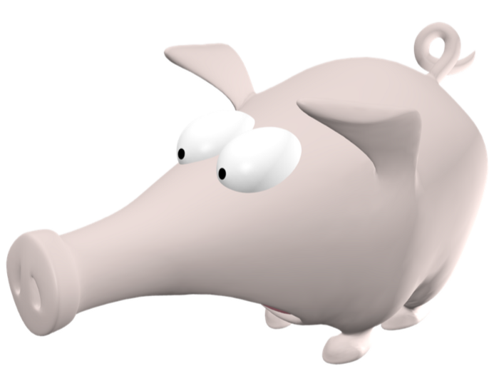 Diffuse pig rendering