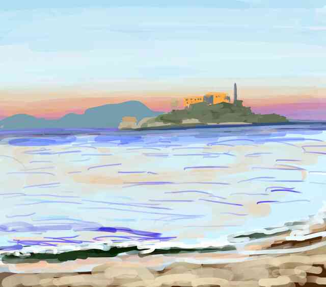 Alcatraz drawing