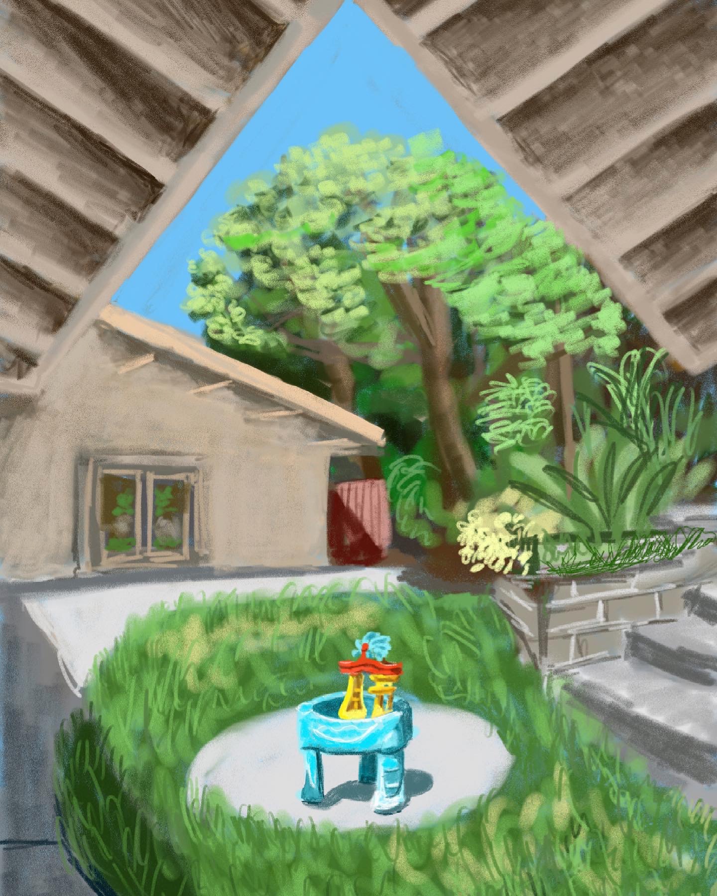 Backyard drawing