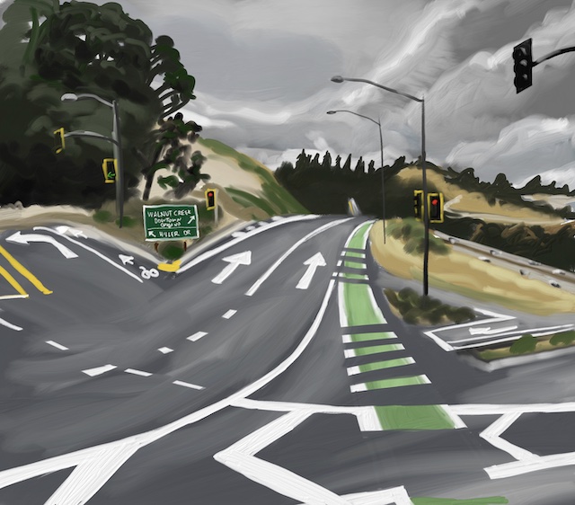 Berkeley hills painting