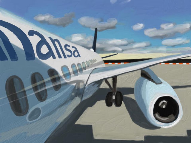 Lufthansa painting